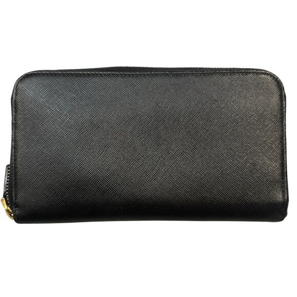 Prada Saffiano Black Zip Wallet - Picture 7 of 7